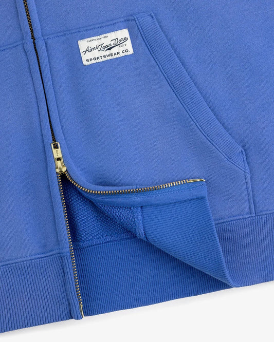 Aime Leon Dore Sun Faded Full-Zip Hoodie Blue