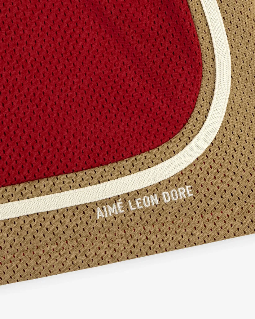 Aime Leon Dore Colorblock Court Short Barbados cherry