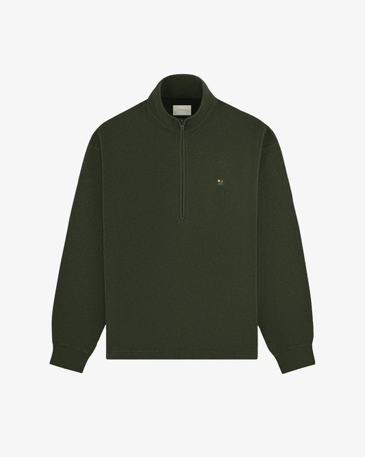 Aime Leon Dore Crest Piqué Half-Zip Pullover Rosin