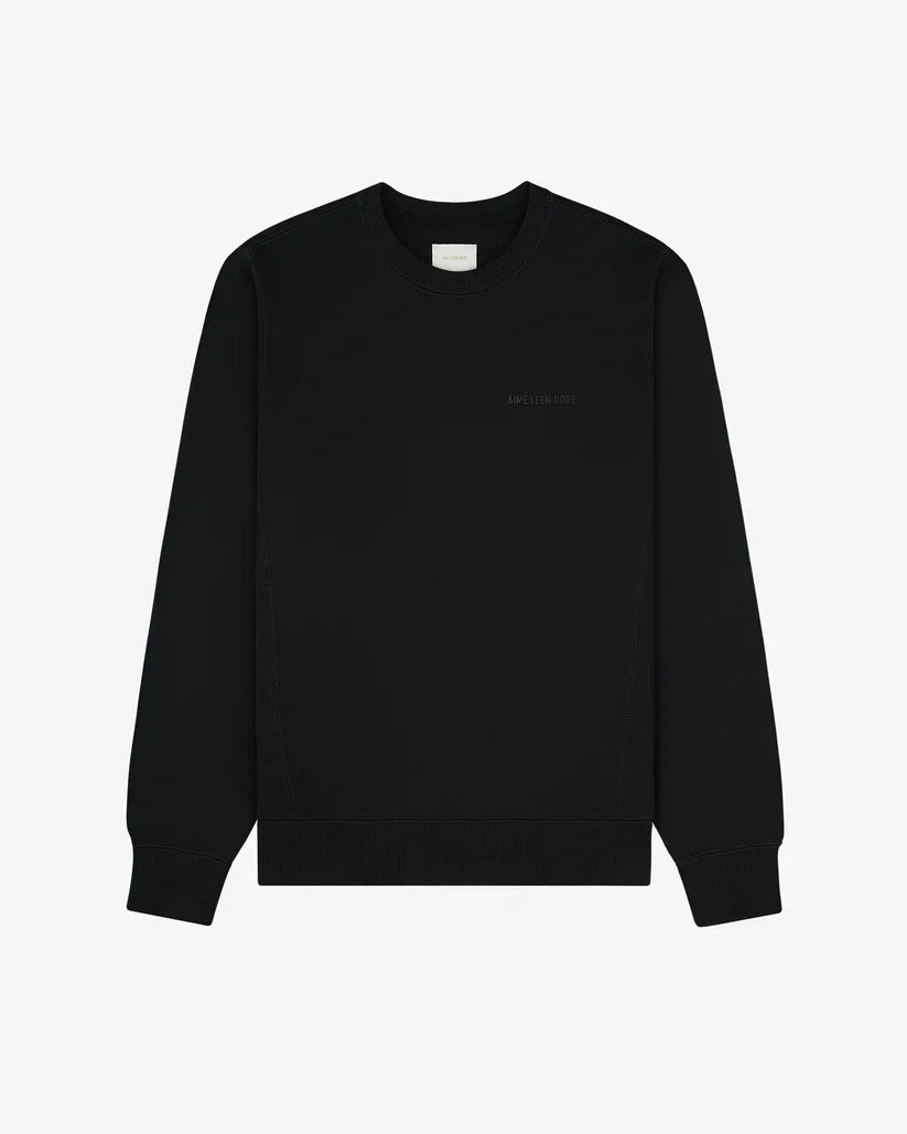 Aime Leon Dore Tonal Logo Crewneck Sweatshirt Black