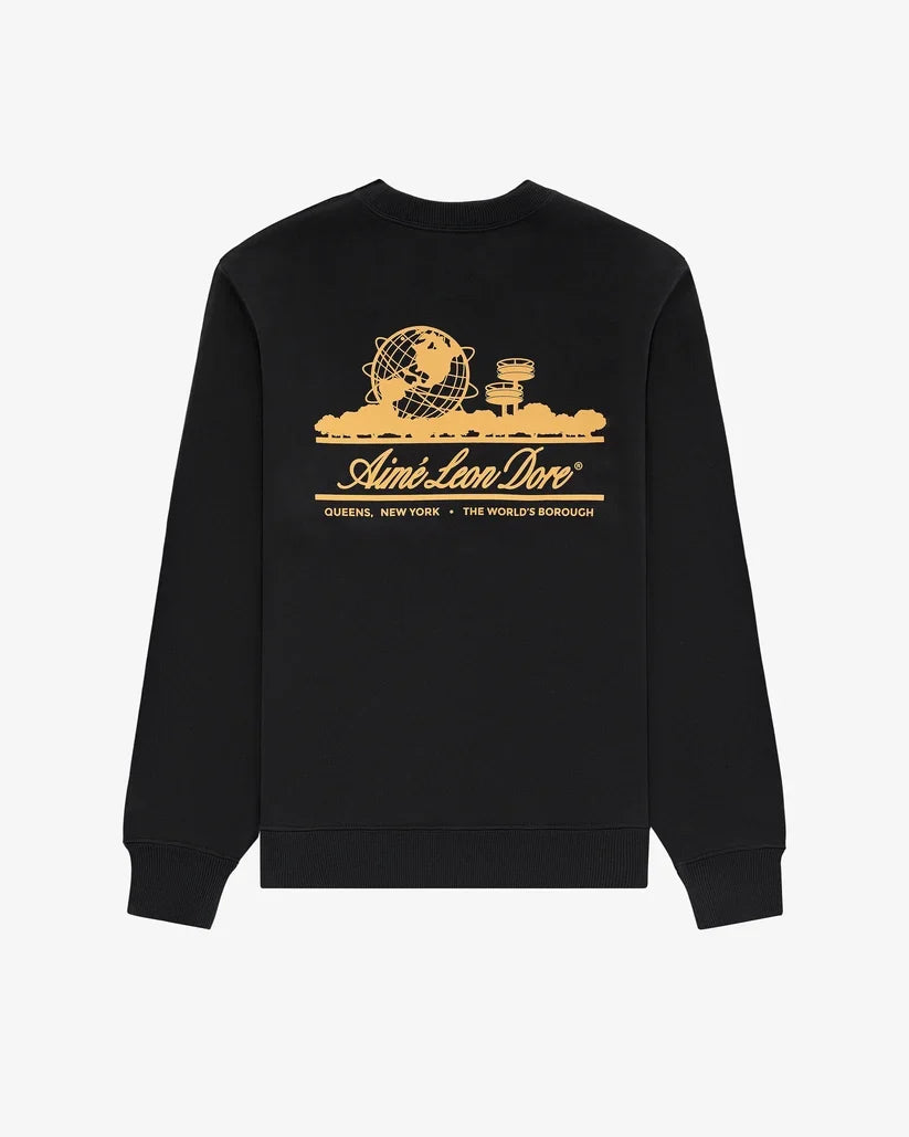 Aime Leon Dore Unisphere Crewneck Sweatshirt Black