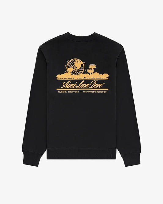 Aime Leon Dore Unisphere Crewneck Sweatshirt Black