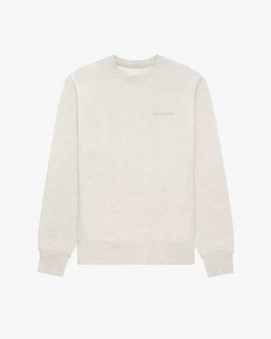 Aime Leon Dore Tonal Logo Crewneck Sweatshirt Oatmeal