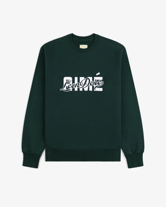 Aime Leon Dore Overlay Logo Crewneck Sweatshirt Pine Grove