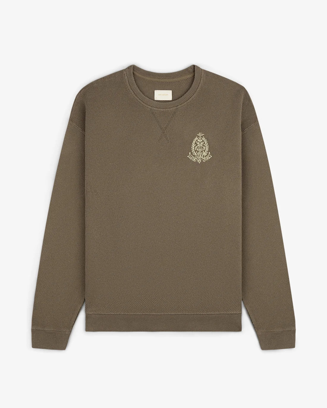 Aime Leon Dore Saint George Piqué Crewneck Sweatshirt Mudy
