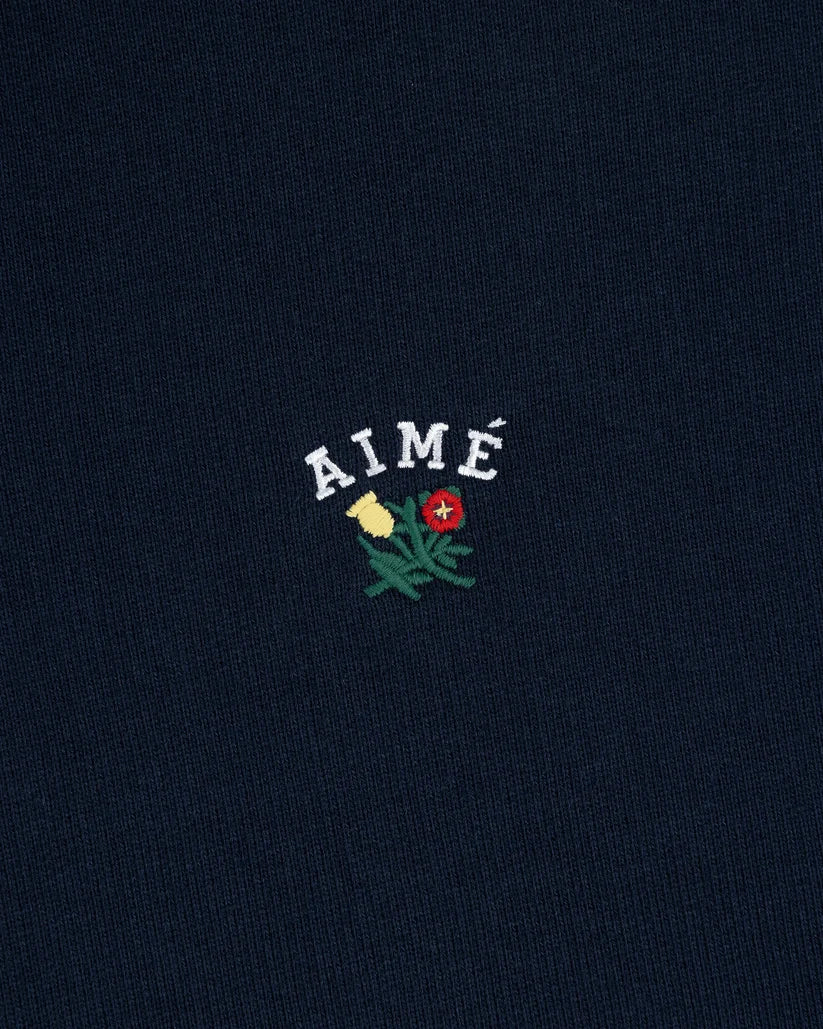 Aime Leon Dore Crest Quarter Zip Pullover Navy