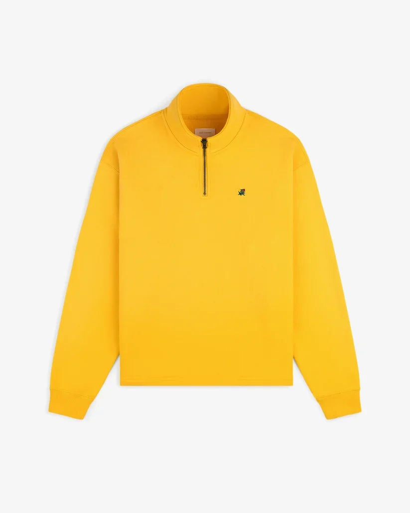 Aime Leon Dore Sun Faded Crest Quarter Zip Mimosa