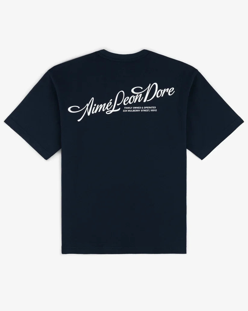 Aime Leon Dore Pappoús Logo Tee Navy