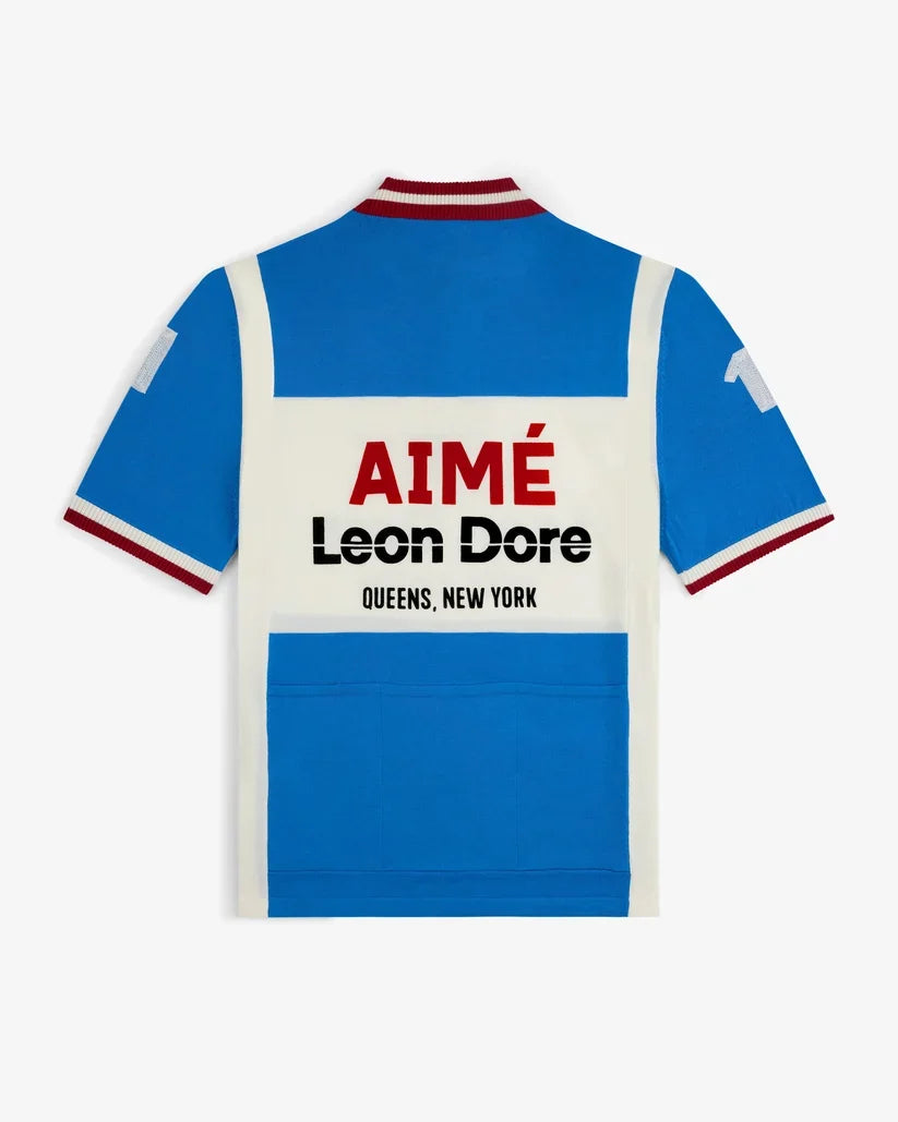 Aime Leon Dore Merino Wool Cycling Jersey French Blue