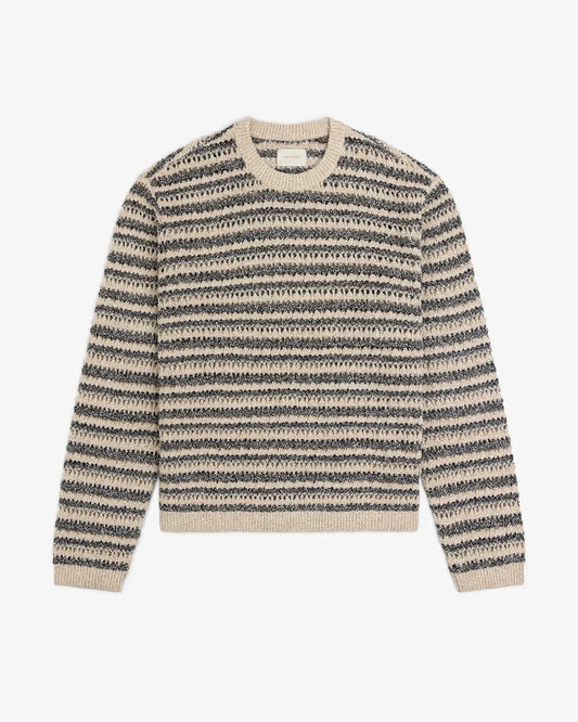 Aime Leon Dore Bouclé Open Knit Crewneck Sweater