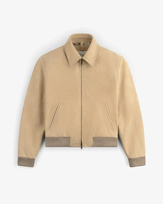 Aime Leon Dore Croc-Embossed Nubuck Bomber Jacket Women's