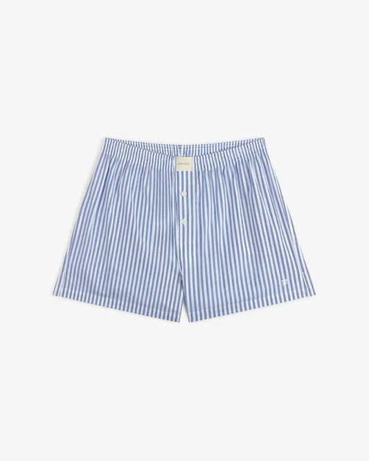 Aime Leon Dore Striped Boxer Short Blue Women's